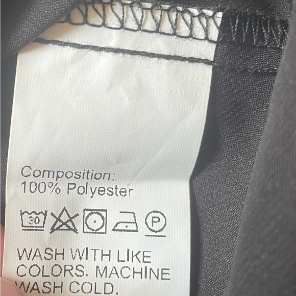 Shein Women’s Silk Mini Dress Black Size Large - Picture 6 of 7